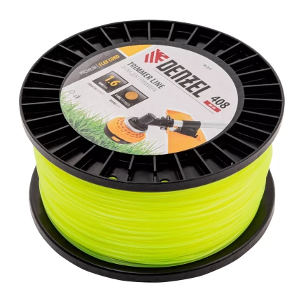 Леска для триммера круглая, 1,6мм х 408м, на DIN катушке FLEX CORD, Denzel 96268 купить в Нижневартовске