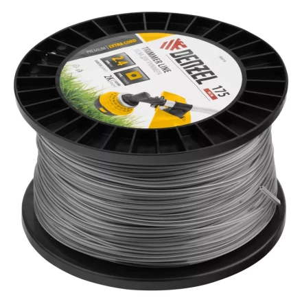 Леска для триммера двухкомпонентная квадрат, 2,4мм х 175м, на DIN катушке EXTRA CORD// Denzel 96818 купить в Нижневартовске