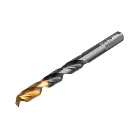 Сверло по металлу, 9 мм, HSS-Tin, Golden Tip, 8 шт. Denzel 717221 купить в Нижневартовске