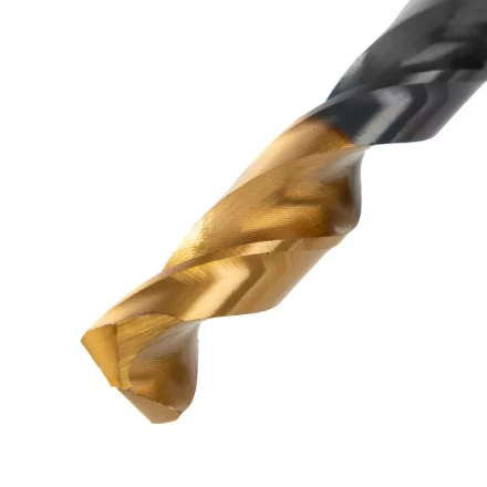 Сверло по металлу, 9 мм, HSS-Tin, Golden Tip, 8 шт. Denzel 717221 купить в Нижневартовске