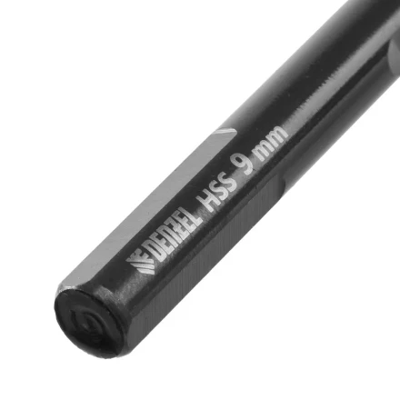 Сверло по металлу, 9 мм, HSS-Tin, Golden Tip, 8 шт. Denzel 717221 купить в Нижневартовске