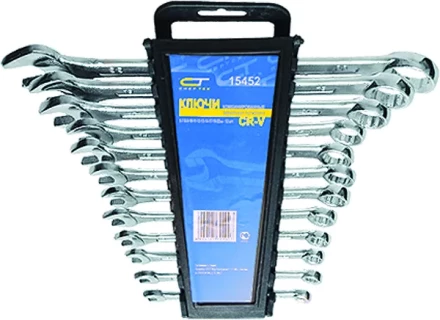 Набор ключей комбинированных 6 - 22 мм CrV 12 шт. СИБРТЕХ 15452 купить в Нижневартовске