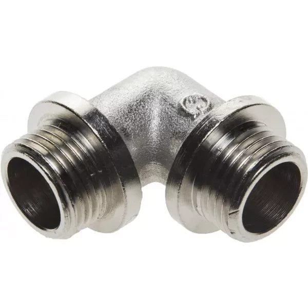 Уголок GENERAL FITTINGS с упором, никелированная латунь, ш/ш, 1/2" 51072-S/S-1/2 купить в Нижневартовске