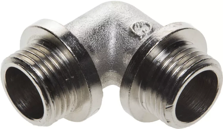 Уголок GENERAL FITTINGS с упором, никелированная латунь, ш/ш, 1/2" 51072-S/S-1/2 купить в Нижневартовске