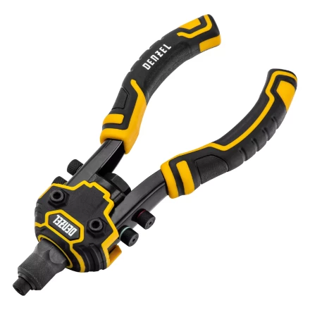 Заклепочник двуручный, заклепки 2,4-3,2-4,0-4,8-6,4 мм Denzel 40500 купить в Нижневартовске