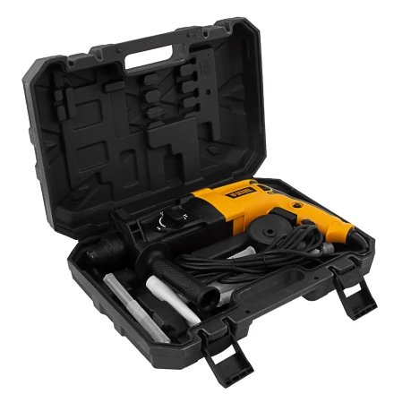Перфоратор электрический RHH-800-26  SDS-plus 800 Вт 3 Дж  3 плюс 1 режим Denzel 26607 купить в Нижневартовске