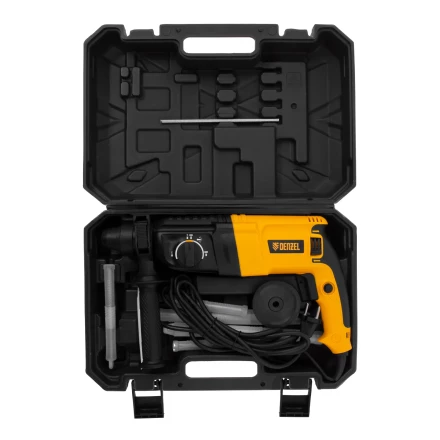Перфоратор электрический RHH-800-26  SDS-plus 800 Вт 3 Дж  3 плюс 1 режим Denzel 26607 купить в Нижневартовске