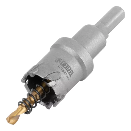 Коронка по металлу твердосплавная, 27 мм Denzel 724007 купить в Нижневартовске