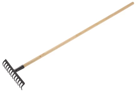 Грабли ЗУБР садовые с черенком, 12 прямых зубцов 4-39583-12 купить в Нижневартовске