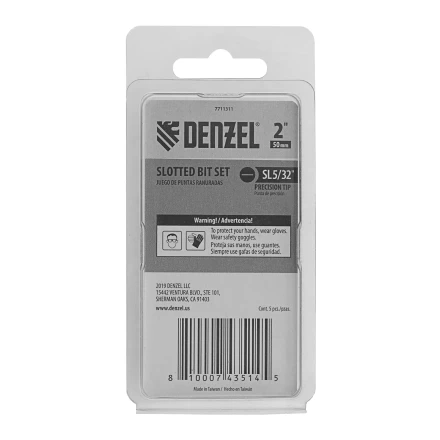 Бита SL4x50, 5 шт. Denzel 7711311 купить в Нижневартовске