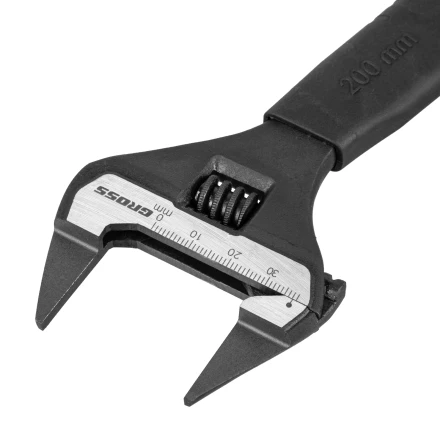 Ключ разводной, 200 мм Gross 15573, CrV, ультратонкие губки купить в Нижневартовске