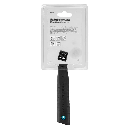 Ключ разводной, 200 мм Gross 15573, CrV, ультратонкие губки купить в Нижневартовске