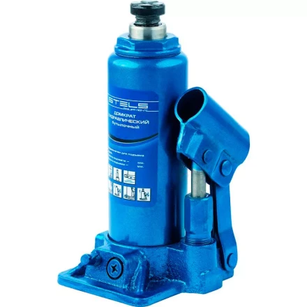 Домкрат гидравлический бутылочный телескопический 8 т h подъема 170–430 мм  STELS 51118 купить в Нижневартовске