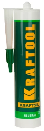 Герметик силиконовый KRAFTOOL прозрачный, нейтральный, 300мл 41257-2 купить в Нижневартовске