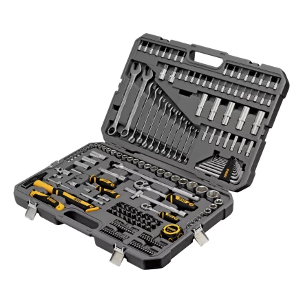 Набор инструментов Denzel 15806, 1/2", 1/4", CrV, S2, пластиковый кейс, 194 предмета купить в Нижневартовске