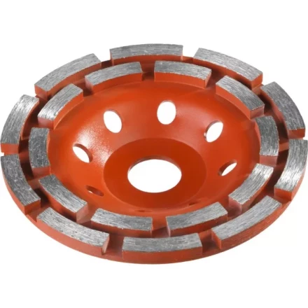 Чашка алмазная шлифовальная по бетону ЗУБР "МАСТЕР" сегментная двухрядная, 125мм 33376-125 купить в Нижневартовске
