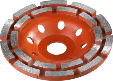 Чашка алмазная шлифовальная по бетону ЗУБР "МАСТЕР" сегментная двухрядная, 125мм 33376-125 купить в Нижневартовске