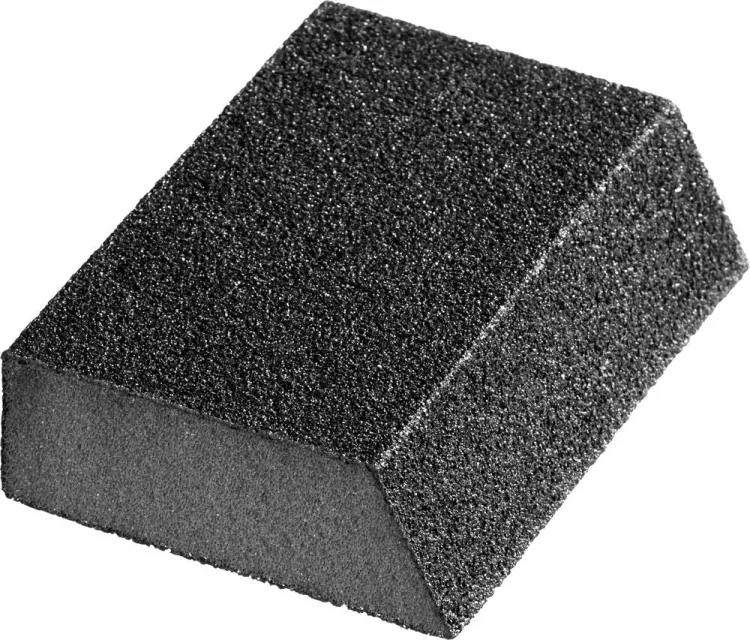 Губка шлифовальная STAYER "MASTER" угловая, зерно - оксид алюминия, Р120, 100 x 68 x 42 x 26 мм, средняя жесткость 3561-120 купить в Нижневартовске