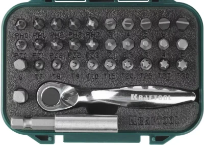 PRO. Наборы в боксе: БИТЫ KRAFTOOL PRO-Drive 26157-H33