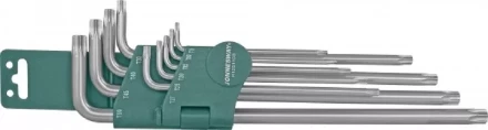 Набор ключей угловых Torx EXTRA LONG T9-Т50 10предметов Jonnesway H12S110S 48067 купить в Нижневартовске