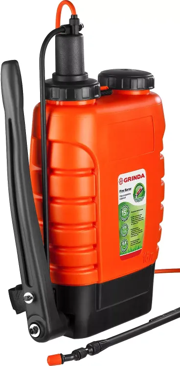 Опрыскиватель садовый GRINDA "Fine Spray", ранцевый, телескопический удлинитель, 15л 425216 купить в Нижневартовске