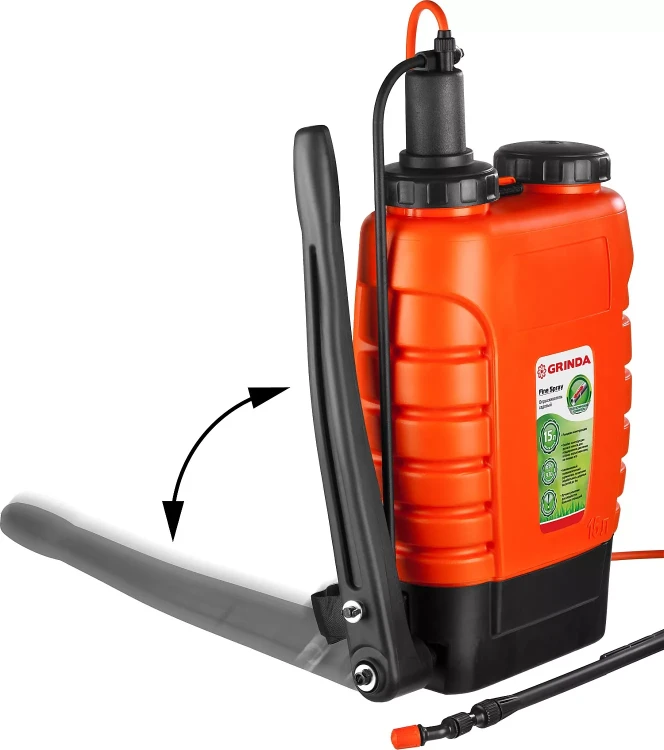 Опрыскиватель садовый GRINDA "Fine Spray", ранцевый, телескопический удлинитель, 15л 425216 купить в Нижневартовске
