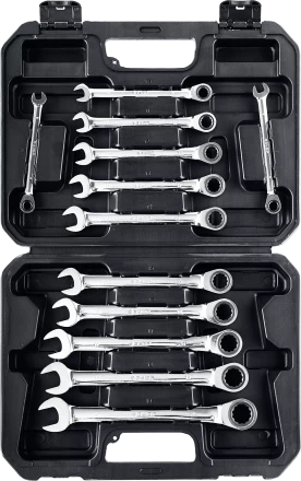 Наборы трещоточных комбинированных ключей Зубр серия ПРОФЕССИОНАЛ 27073-H12 купить в Нижневартовске