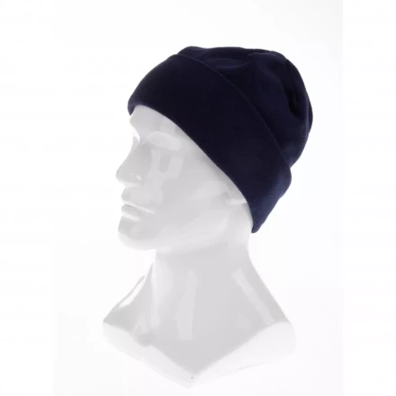 Шапка с отворотом из флиса для взрослых размер 56-57 синяя Россия Сибртех 68823 купить в Нижневартовске