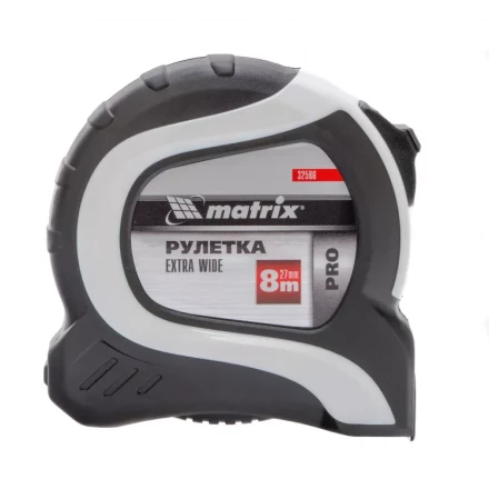 Рулетка Extra Wide 8 м x 27 мм двухкомпонентный корпус Pro Matrix 32586 купить в Нижневартовске