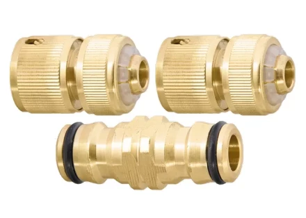 Набор для подключения шланга 1/2" (переходник 2 соединит.аквастоп) латунный  PALISAD 66210 купить в Нижневартовске