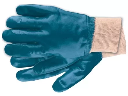 Перчатки рабочие из трикотажа с нитриловым обливом манжет M СИБРТЕХ 67756 купить в Нижневартовске