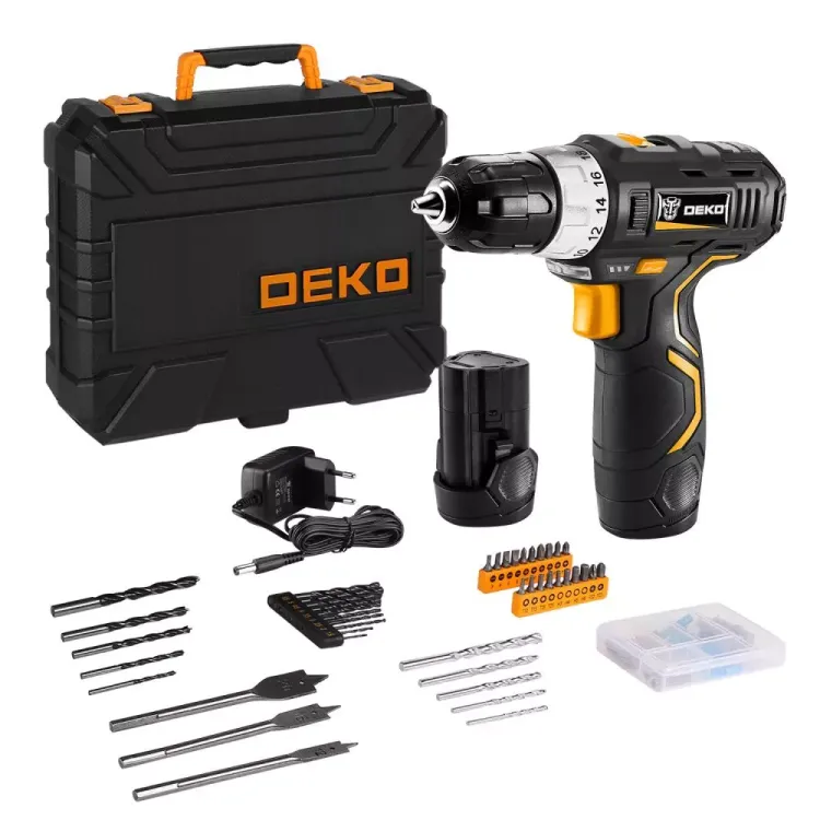 Дрель аккумуляторная в наборе DEKO GCD12DU3 SET5, 063-4148 купить в Нижневартовске