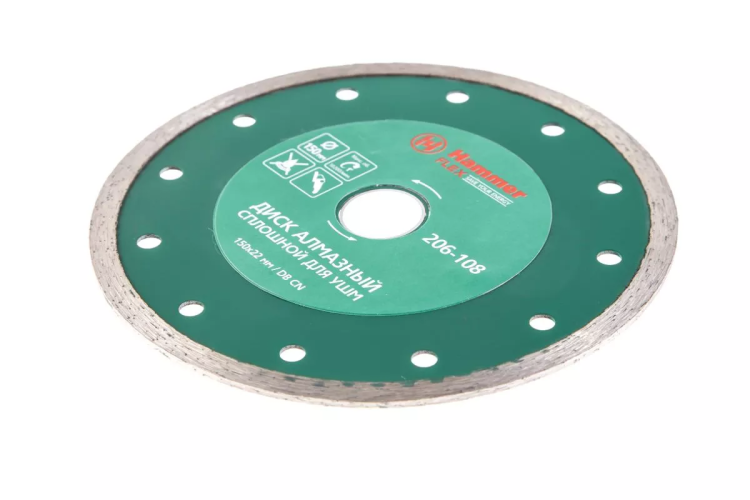Круг алмазный HAMMER (206-108 DB CN) Ф150х22мм по керамике купить в Нижневартовске