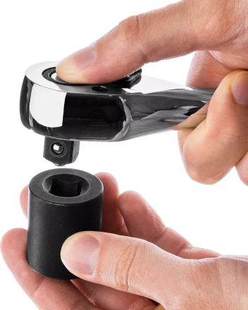 Трещотка для торцовых головок KRAFTOOL "EXPERT", Сr-V сталь, 72 зубца, цельнометаллическая, 1/2" 27793-1/2_z02 купить в Нижневартовске