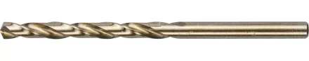 Сверло ЗУБР "ЭКСПЕРТ" КОБАЛЬТ по металлу, цилиндрический хвостовик, быстрорежущая сталь Р6М5К5, класс точн. А1, 4,5х80мм 4-29626-080-4.5 купить в Нижневартовске