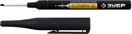 ЗУБР Колибри-30 черный, наконечник L 30 мм,  2.8 мм, перманентный маркер для отверстий (06338-2) купить в Нижневартовске