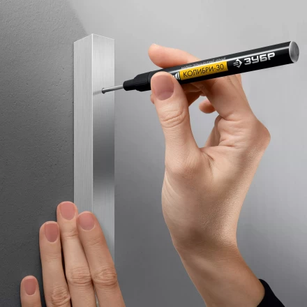 ЗУБР Колибри-30 черный, наконечник L 30 мм,  2.8 мм, перманентный маркер для отверстий (06338-2) купить в Нижневартовске