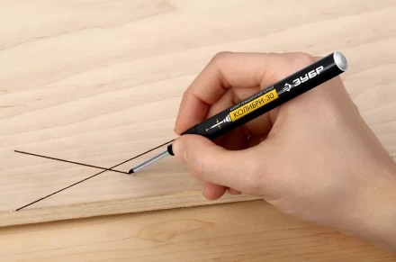 ЗУБР Колибри-30 черный, наконечник L 30 мм,  2.8 мм, перманентный маркер для отверстий (06338-2) купить в Нижневартовске