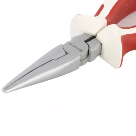 Длинногубцы White Nickel 200 мм прямые никелированные трехкомпонентные рукоятки MATRIX 17190 купить в Нижневартовске