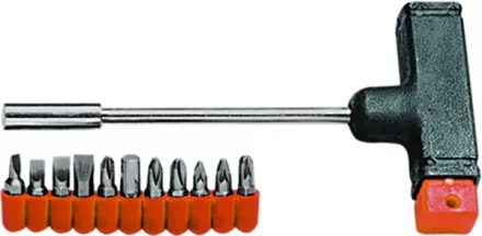 Отвертка с Т-образной ручкой, набор бит, 11 шт  SPARTA 115655 купить в Нижневартовске