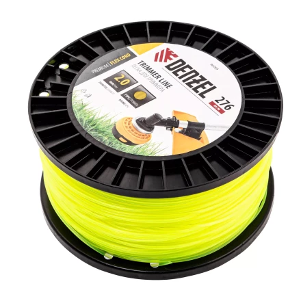 Леска для триммера круглая, 2,0мм х 276м, на DIN катушке FLEX CORD,  Denzel 96269 купить в Нижневартовске