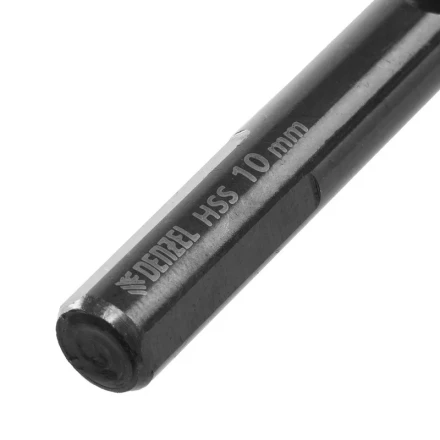 Сверло по металлу, 10 мм, HSS-Tin, Golden Tip, 8 шт. Denzel 717222 купить в Нижневартовске