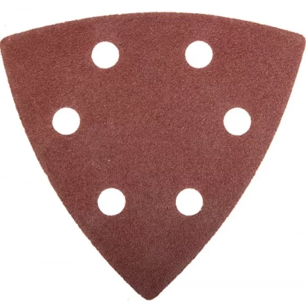 Треугольник шлифовальный ЗУБР "МАСТЕР" универсальный на велкро основе, 6 отверстий, Р100, 93х93х93мм, 5шт 35583-100 купить в Нижневартовске