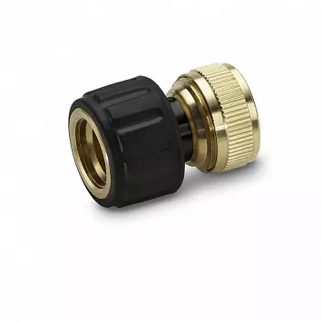 Латунный коннектор с аквастопом 3/4'' KARCHER