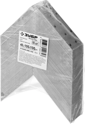 Крепежный угол ЗУБР "МАСТЕР" равносторонний, 40х100х100мм, 50 шт 310205-040-100 купить в Нижневартовске