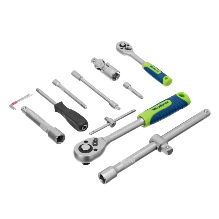 Набор инструментов Сибртех 13388, 1/2&quot;, 1/4&quot;, пластиковый кейс, 94 предмета купить в Нижневартовске
