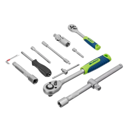 Набор инструментов Сибртех 13388, 1/2", 1/4", пластиковый кейс, 94 предмета купить в Нижневартовске