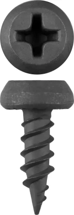 Саморезы ЗУБР "МАСТЕР" фосфатированные, для крепления лист. металла до 0.9 мм, полуцилиндр. головка, 3.5x11мм, 55шт 300116-35-11 купить в Нижневартовске