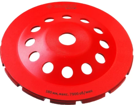 Чашка алмазная шлифовальная по бетону ЗУБР "МАСТЕР" сегментная двухрядная, 180мм 33376-180 купить в Нижневартовске