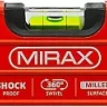 Уровень коробчатый усиленный MIRAX, фрезерованная поверхность, утолщенный профиль, 3 противоударных ампулы (1 поворотная на 360 град), с ручками, 80 см 34603-080 купить в Нижневартовске